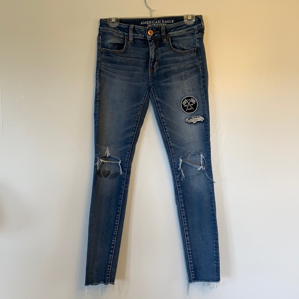 American Eagle - super stretch‎ jeggings, sz 2